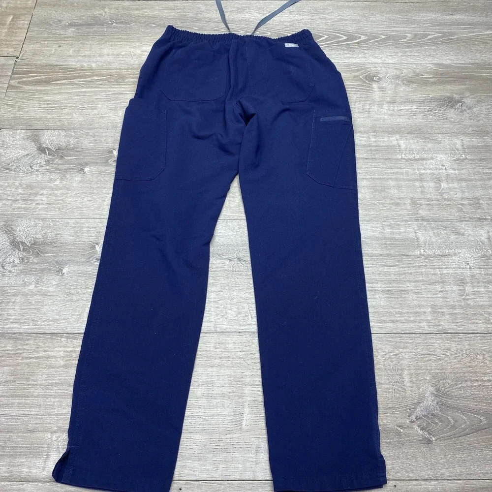 FIGS Scrub Pants Zamora Womens Small Blue Technical Collection Cargo Pockets